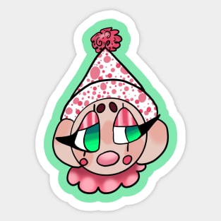 pinky clown Sticker